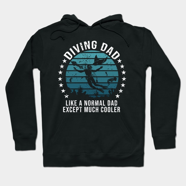 Diving Dad Scuba Diving Hoodie by TheBestHumorApparel